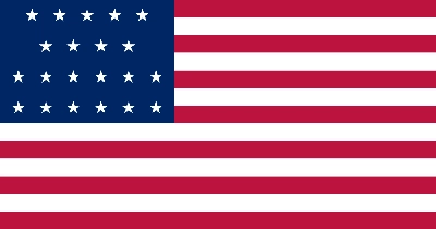 The 21-star flag